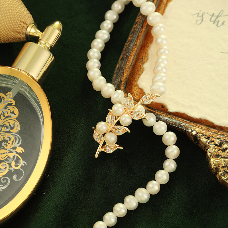 S2442N1 Pearl Sweater Chain Long Necklace fine handmade gifts