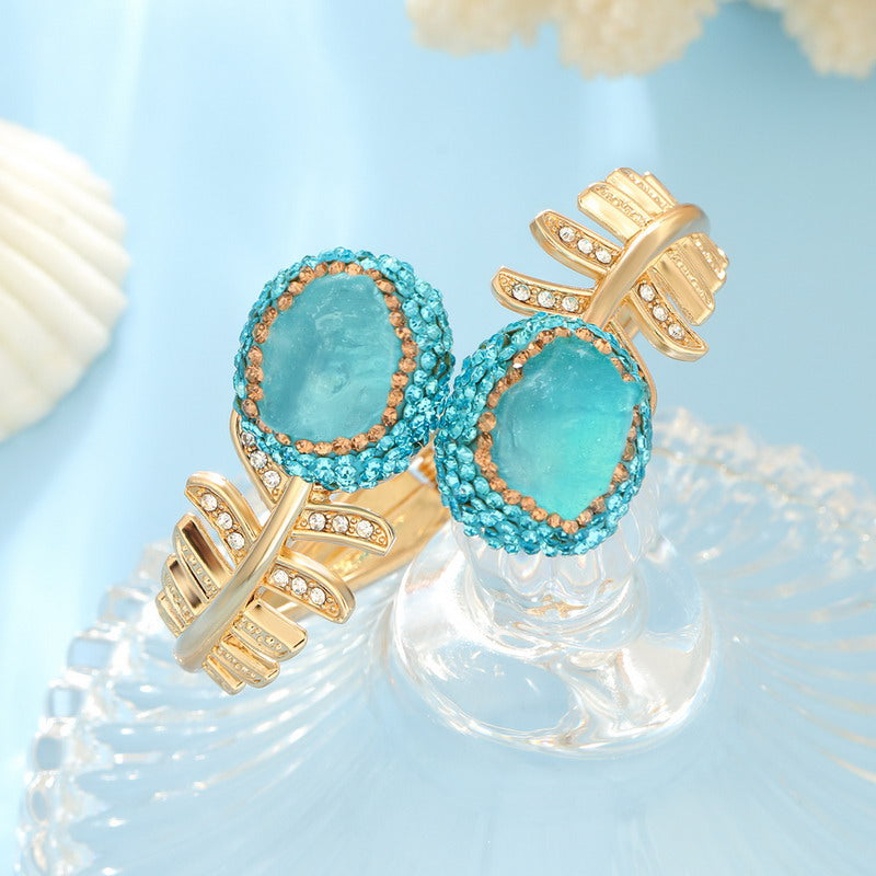 S2141C1 Pure Aquamarine Bracelet Bangle fine handmade gifts