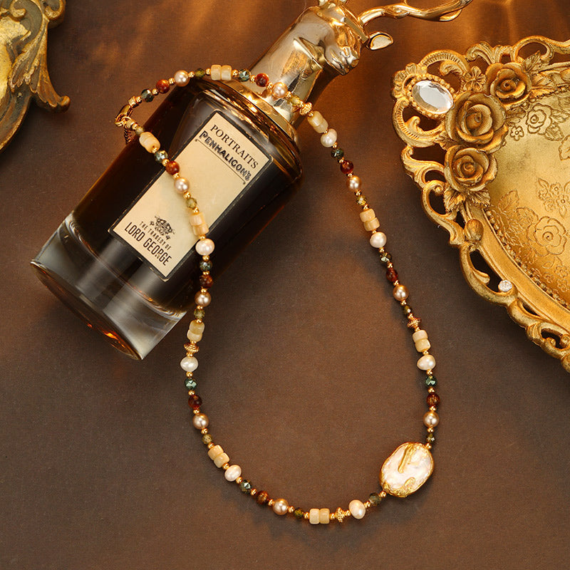 S2831N1 Pearl Sweater Chain Long Necklace fine handmade gifts