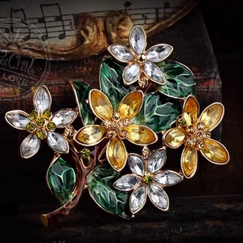 S2038B1 Scarf Buckle Flower Brooch fine handmade gifts
