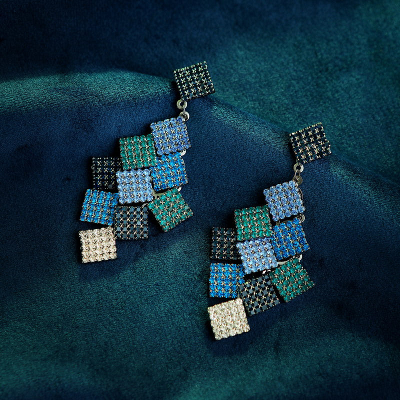 S4438E1 geometric Earrings Stud Ear Accessories fine handmade gifts
