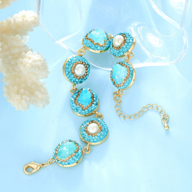 S2199C1 pearl bracelet Bangle Hand Chain fine handmade gifts