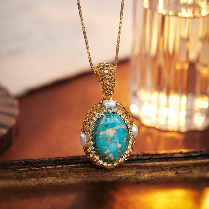 S2681N1 Pearl Sweater Chain Long Necklace fine handmade gifts