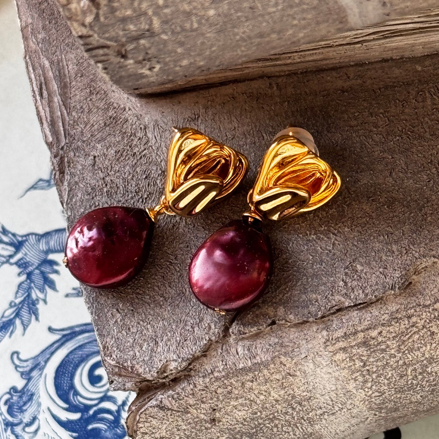 S4973E1 Earrings Stud Ear Accessories Sunset sweet