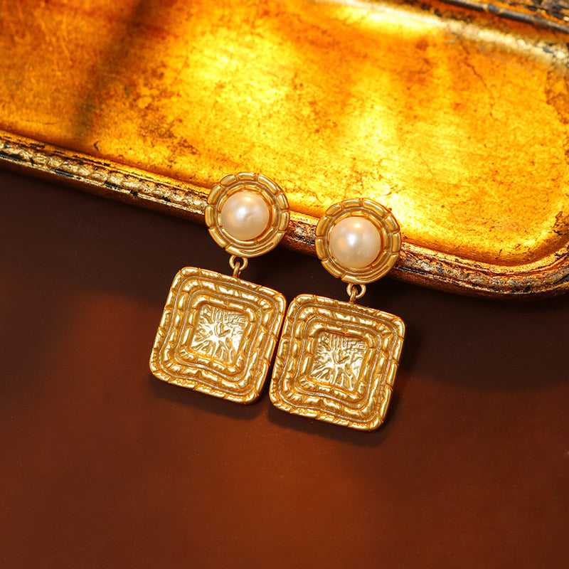 S4801E1 Pearl Earrings Stud Ear Accessories fine handmade gifts