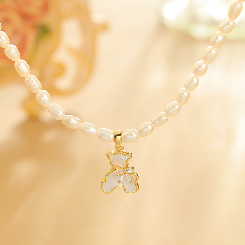 S2414N1 Pearl Sweater Chain Long Necklace Choker fine handmade gifts