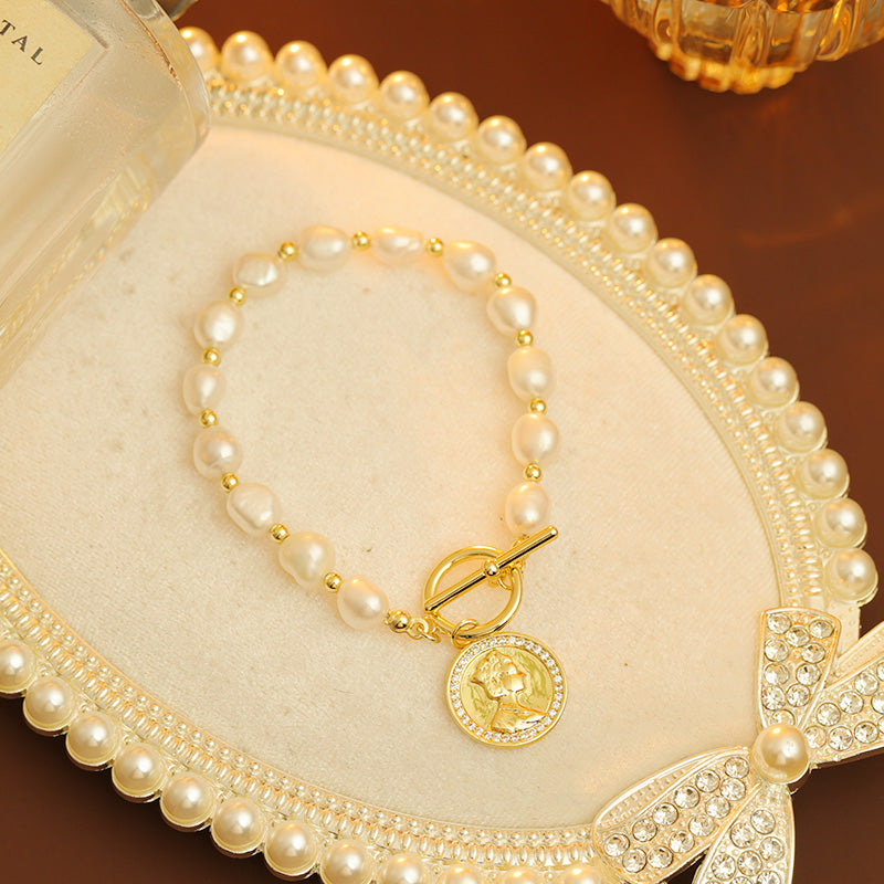 S2013C1 Pearl Bracelet Bangle Hand Chain fine handmade gifts