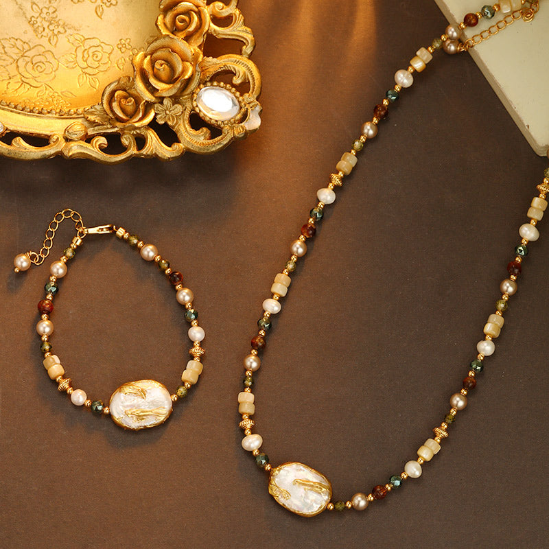 S2286C1 Pearl Bracelet Bangle Hand Chain fine handmade gifts