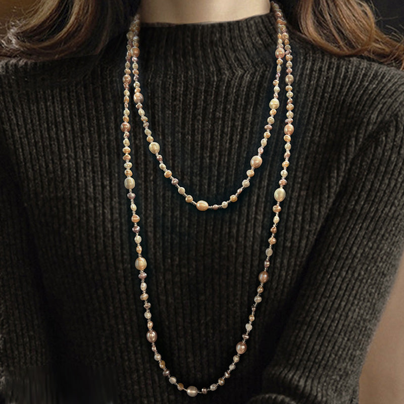S2516N1 Pearl Sweater Chain Long Necklace fashion handmade gifts