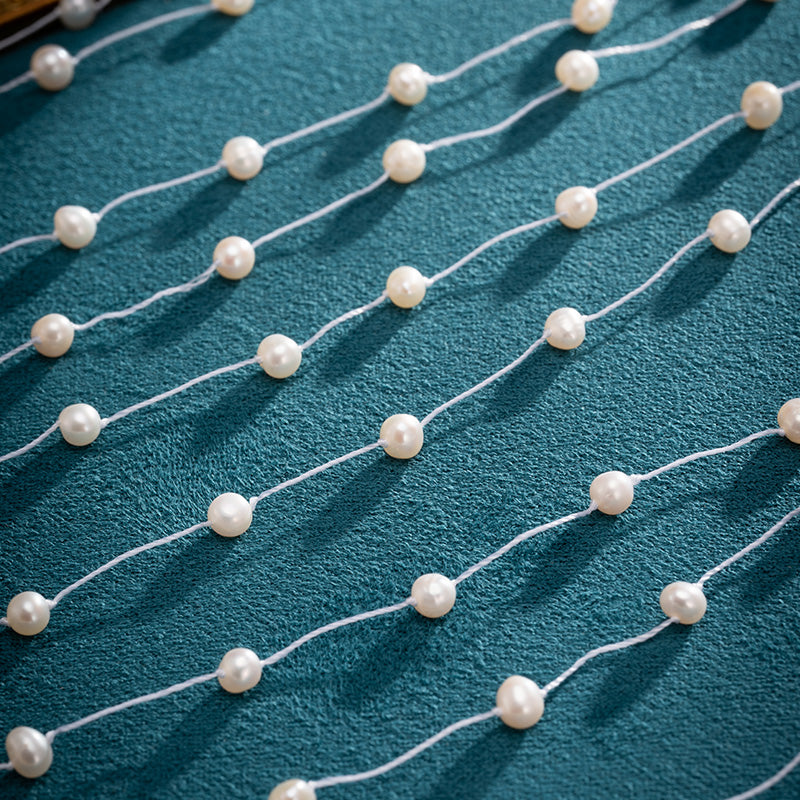 S2658N2 Pearl Sweater Chain Long Necklace with tassels fashion handmade gifts