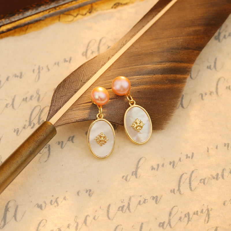 S4693E1 Pearl Earrings Stud Ear Accessories fine handmade gifts