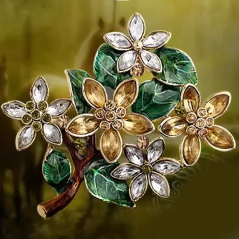 S2038B1 Scarf Buckle Flower Brooch fine handmade gifts