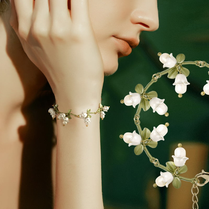 S2015C1 Pearl Flower Bracelet Bangle Hand Chain fine handmade gifts
