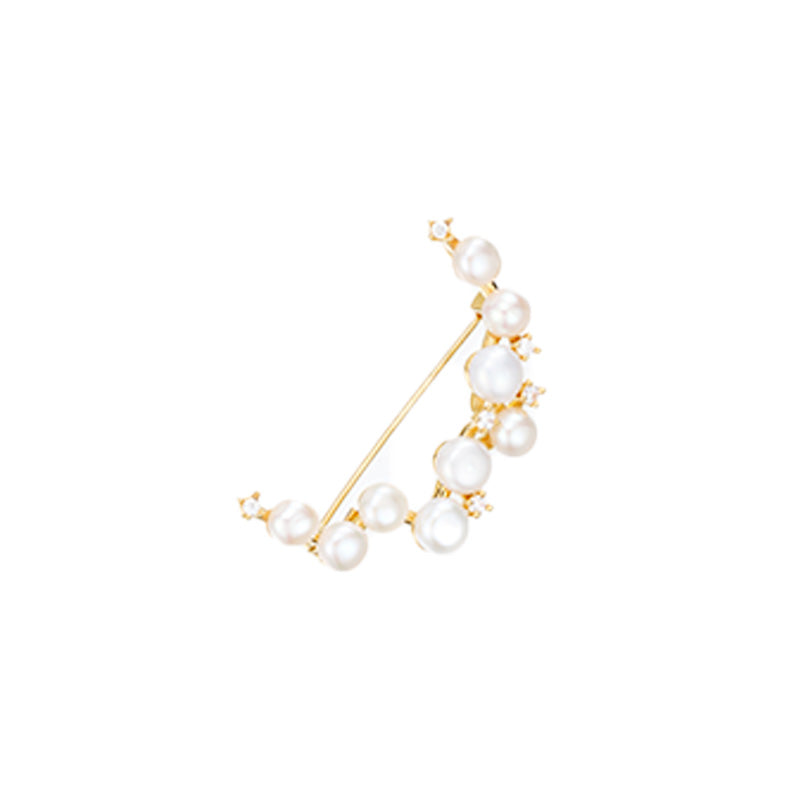 S2347B1 pearl Brooch Scarf Buckle fine handmade gifts