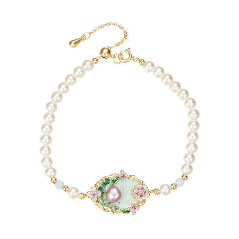 S2284C1 Pearl Bracelet Bangle Hand Chain fine handmade gifts
