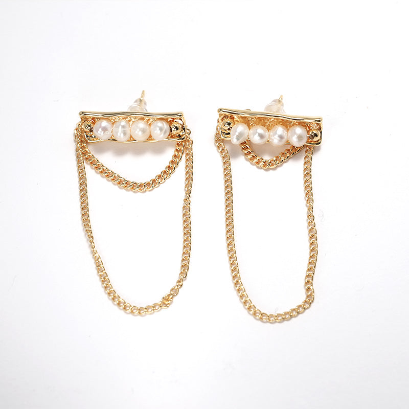 S4881E1 Pearl Earrings Stud Ear Accessories fine handmade gifts