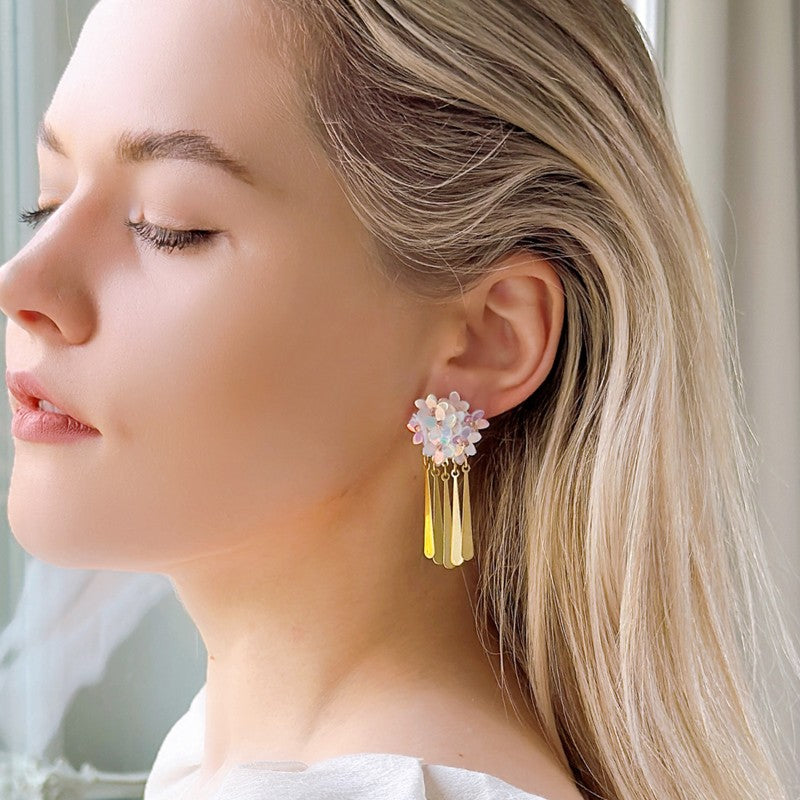 S5022E1 Moonlight Wanderer's Poem Earrings
