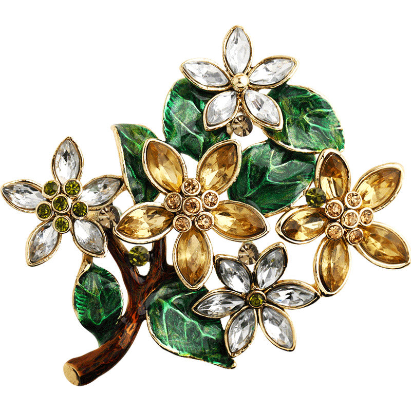 S2038B1 Scarf Buckle Flower Brooch fine handmade gifts