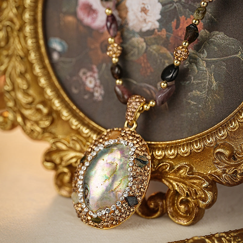 S2683N1 Pure Tourmaline Sweater Chain Long Necklace fine handmade gifts