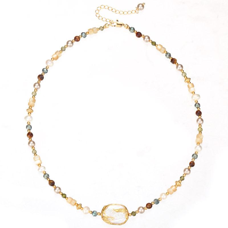 S2831N1 Pearl Sweater Chain Long Necklace fine handmade gifts