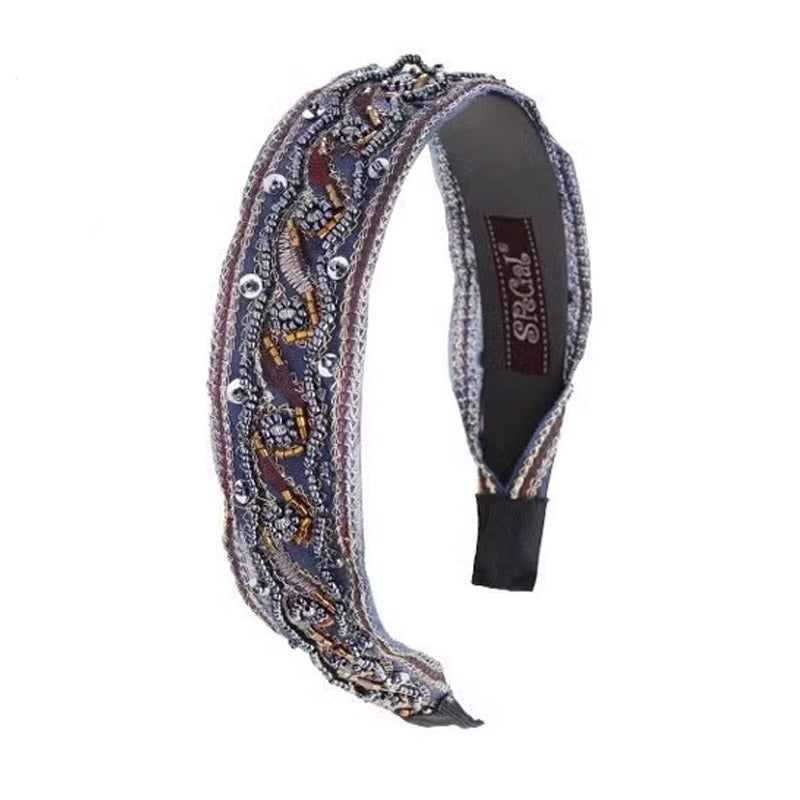 S2077H Anti-Slip Hair accessories Hairband Hair Hoop fine handmade gifts