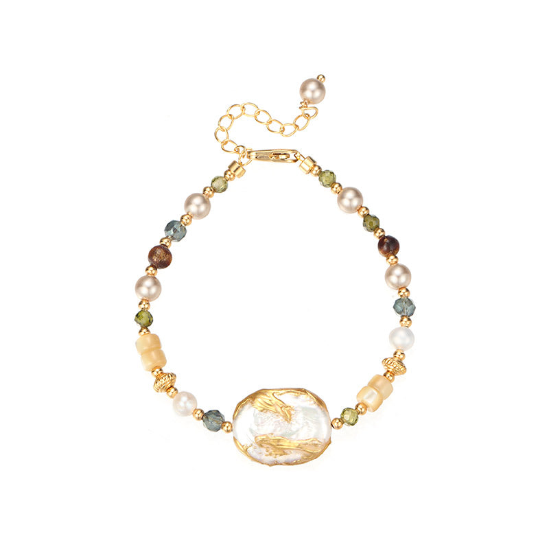 S2286C1 Pearl Bracelet Bangle Hand Chain fine handmade gifts