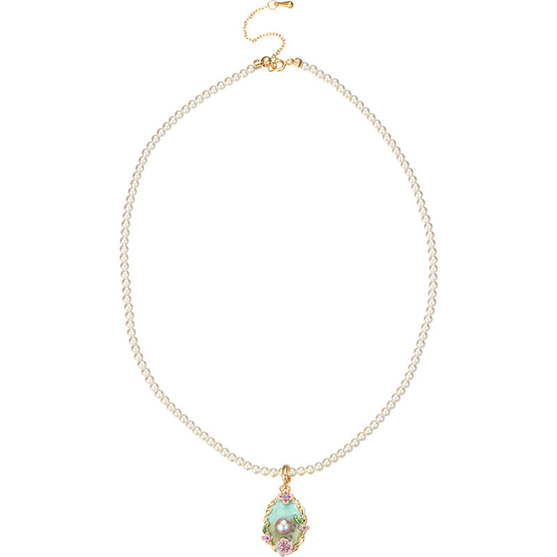 S2829N1 Pearl Sweater Chain Long Necklace fine handmade gifts