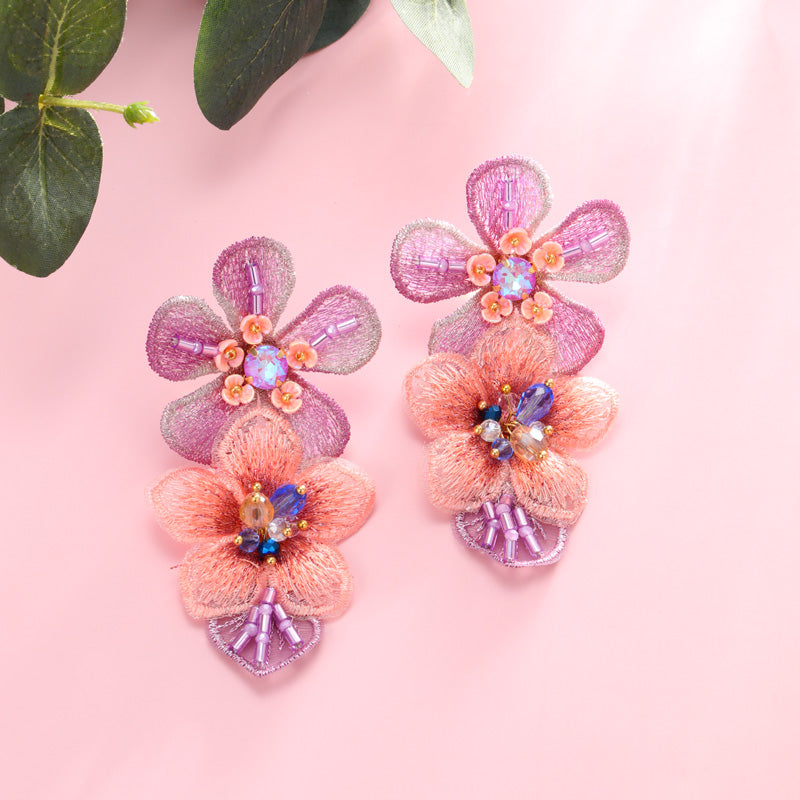 S4988E1 Earrings Stud Ear Accessories simple elegant fine handmade gifts