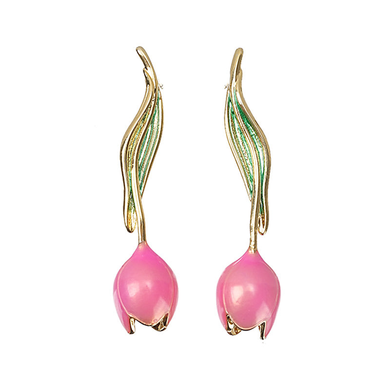 S5026E1 Magical Tulips Alloy Earrings