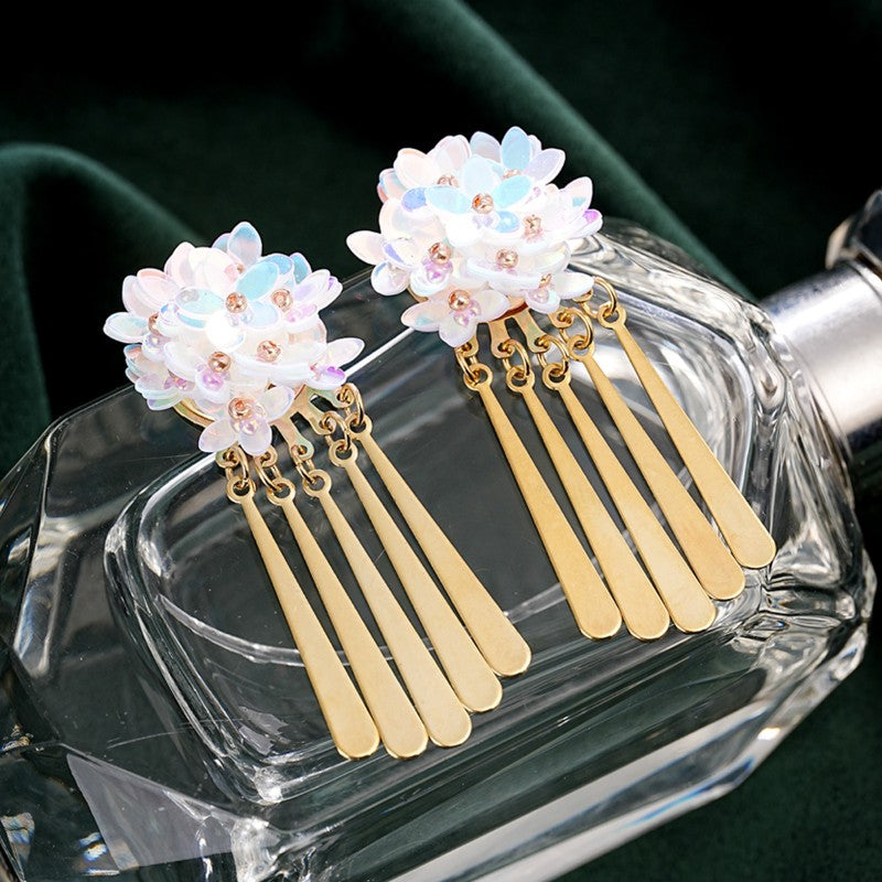S5022E1 Moonlight Wanderer's Poem Earrings