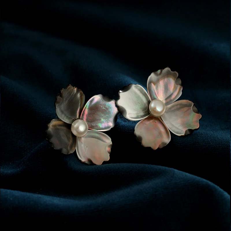 S4495E2 Pearl Earrings Stud Ear Accessories fine handmade gifts