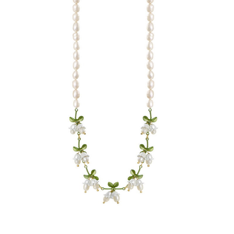 S2375N1 Pearl Necklace Choker necklace Sweater Chain fine handmade gifts