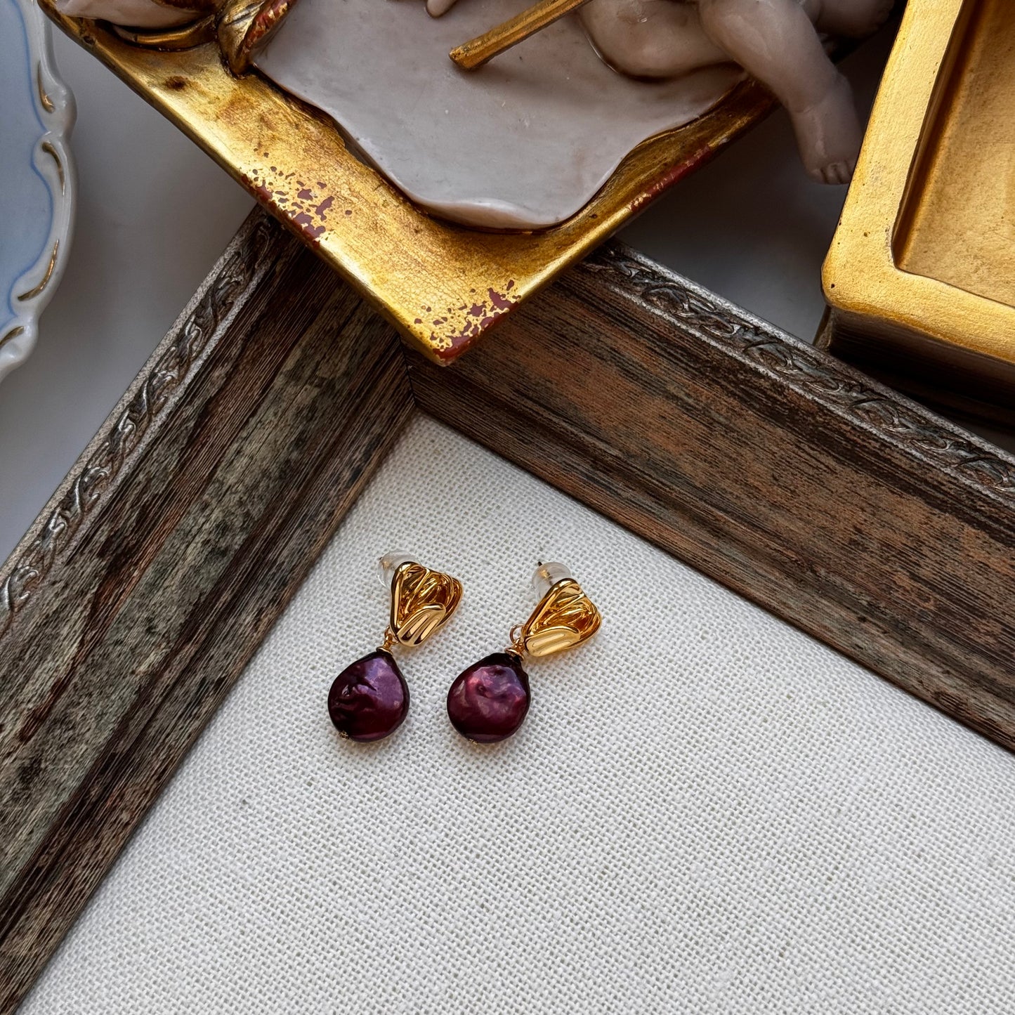 S4973E1 Earrings Stud Ear Accessories Sunset sweet