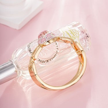 S2009W1 Pure Rose Quartz Bracelet Bangle Hand Chain fine handmade gifts