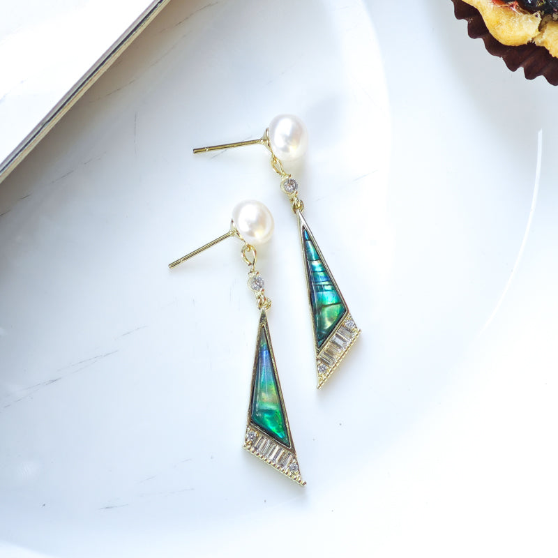 S4745E1 Pearl geometric Earrings Stud Ear Accessories fine handmade gifts