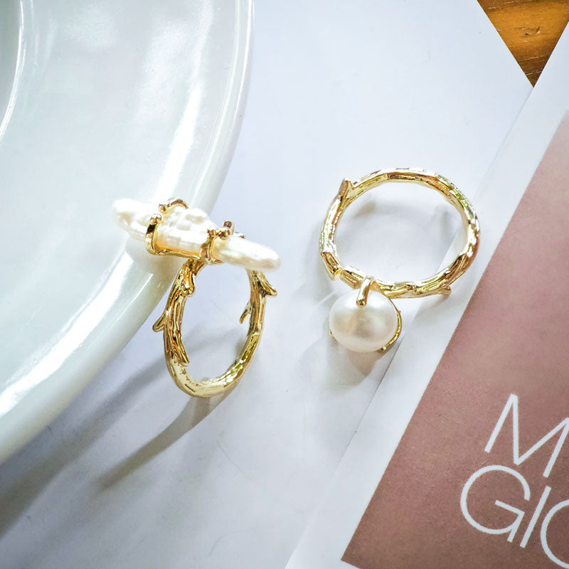 S2039R1 Pearl adjustable one-size-fits-all Ring fine handmade gifts