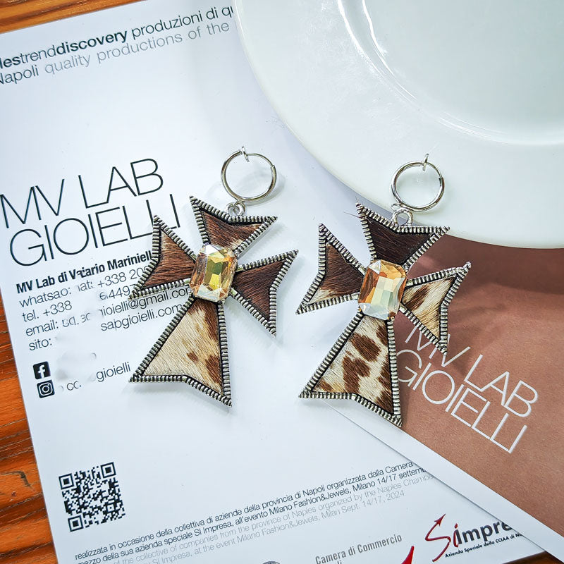 S4854E1 geometric Earrings Stud Ear Accessories fine handmade gifts