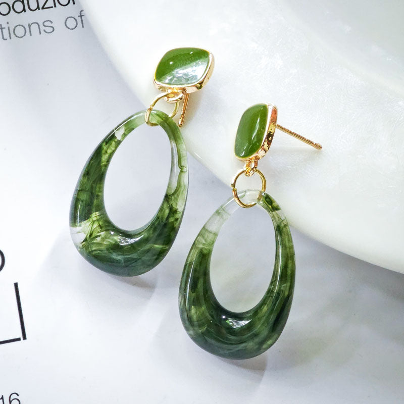 S4845E1 Long Hoop Earrings Stud Ear Accessories fine handmade gifts