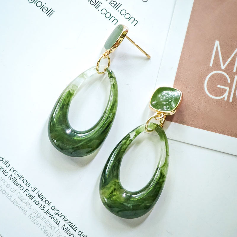 S4845E1 Long Hoop Earrings Stud Ear Accessories fine handmade gifts