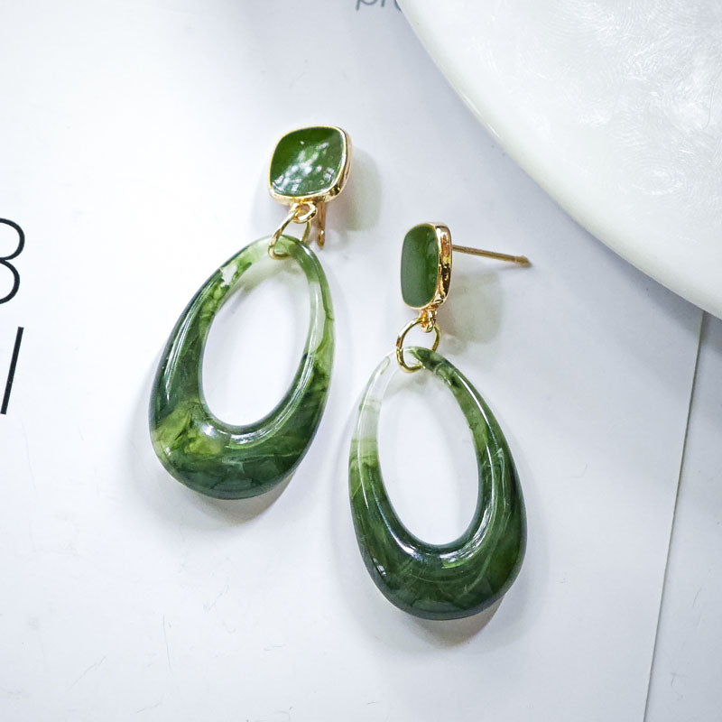 S4845E1 Long Hoop Earrings Stud Ear Accessories fine handmade gifts