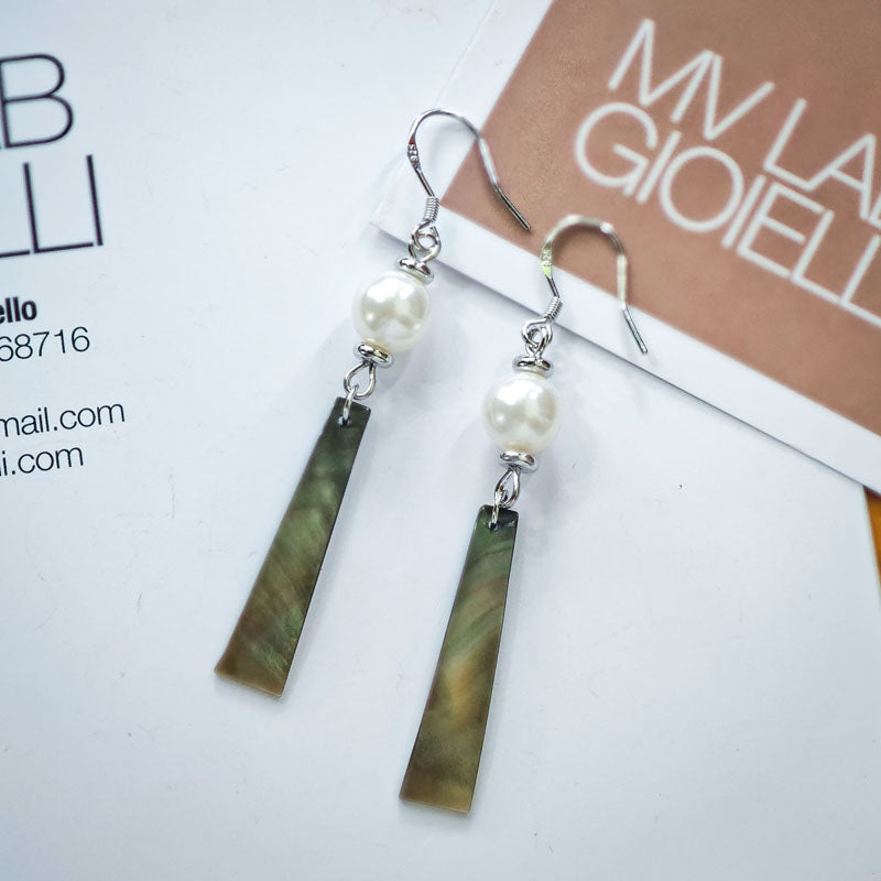 S4852E1 Shell Long Earrings Stud Ear Accessories fine handmade gifts