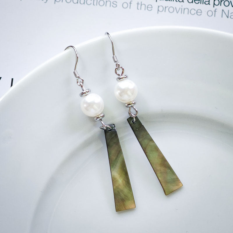 S4852E1 Shell Long Earrings Stud Ear Accessories fine handmade gifts