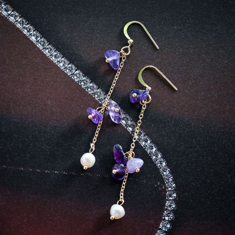 S4733E1 Pearl Long Earrings Stud Ear Accessories fine handmade gifts