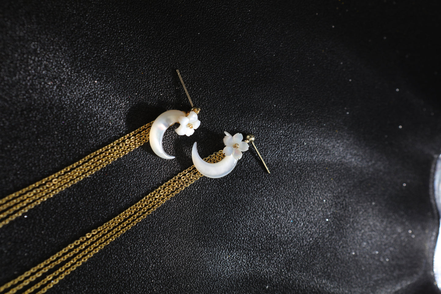 S4811E1 Earrings Stud Ear Accessories The Crescent Moon 1