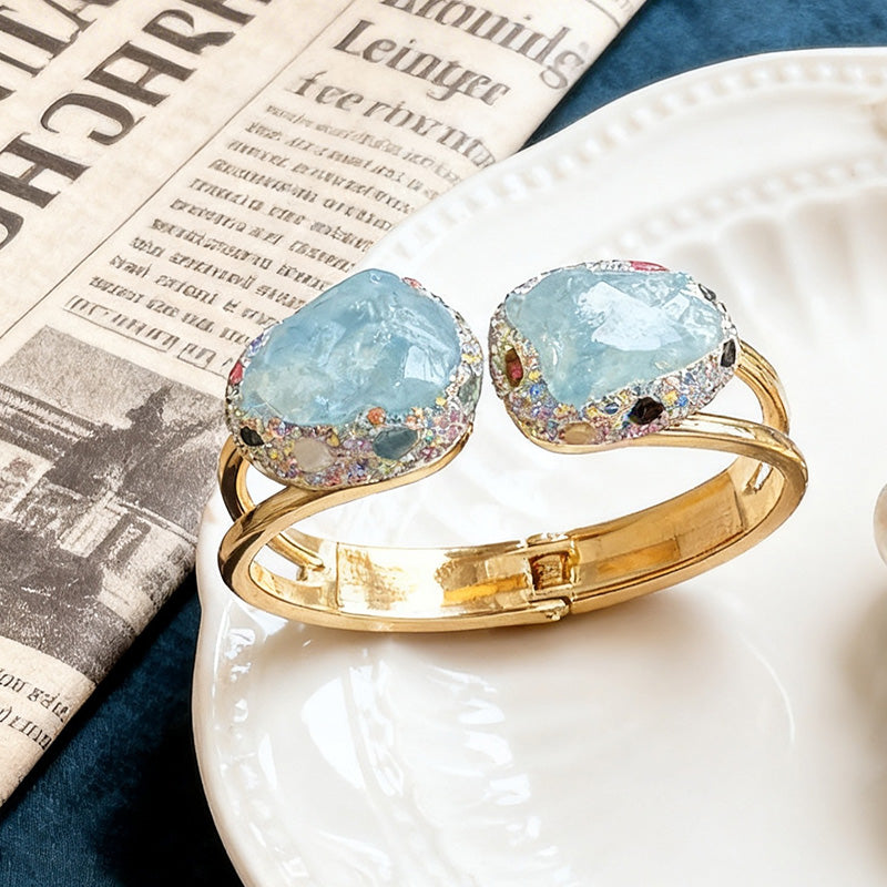 S03149M1 Aquamarine Bangle