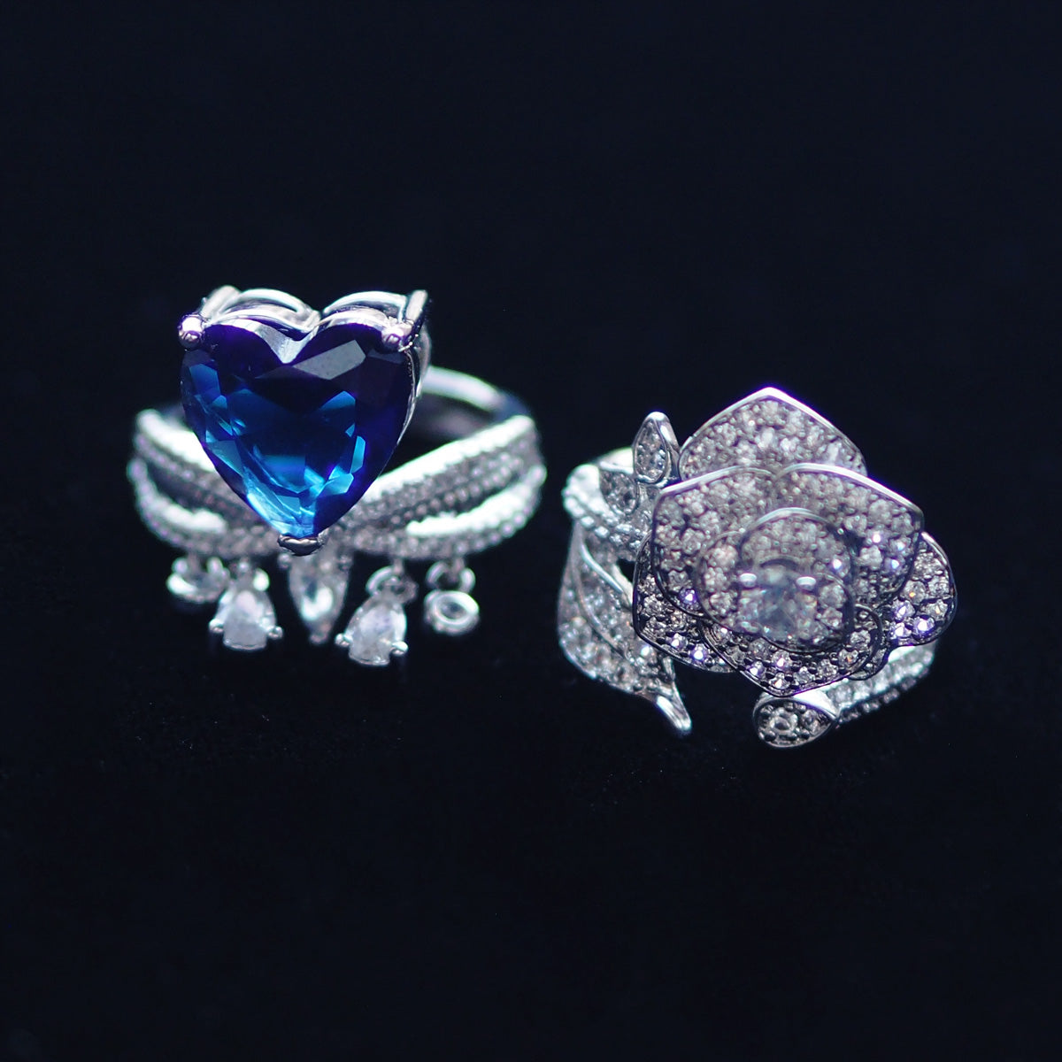 S2096R1 adjustable one-size-fits-all Engagement Ring simple beautiful fine handmade gifts