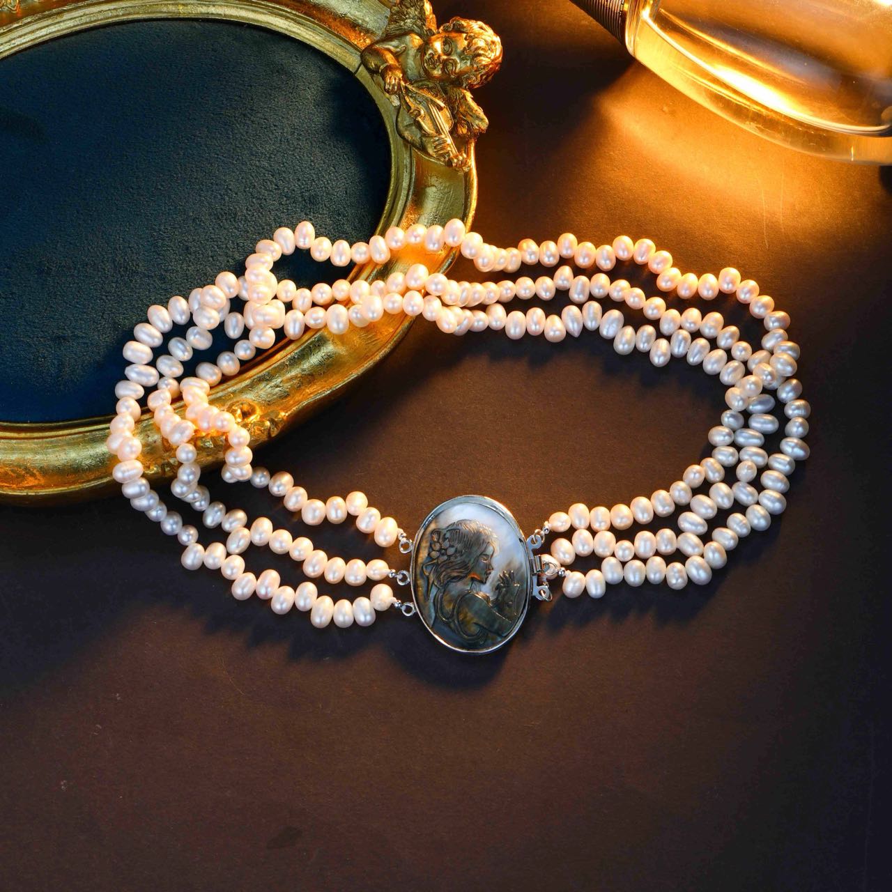S2861N1 Pearls Sweater Chain Long Necklace Choker simple elegant fashion handmade gifts