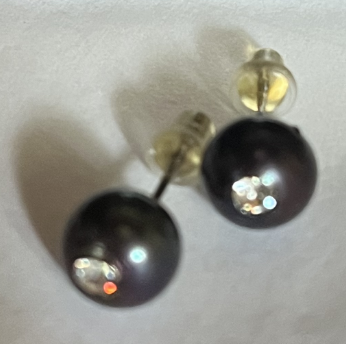 S5077E1 Pearl Stud Earrings - Tick-Tock 3