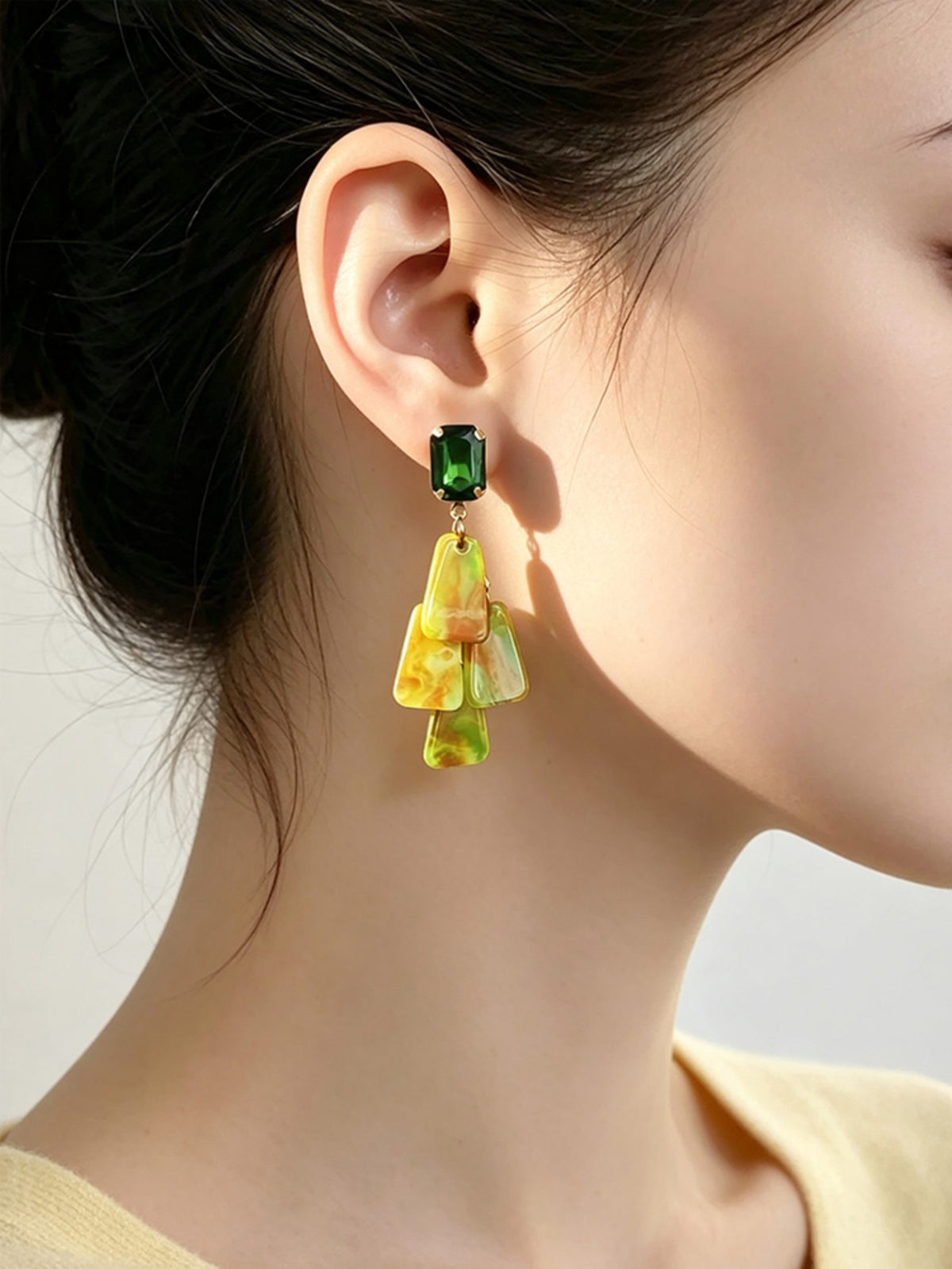 S5181E3 Vintage Facet Drop earrings
