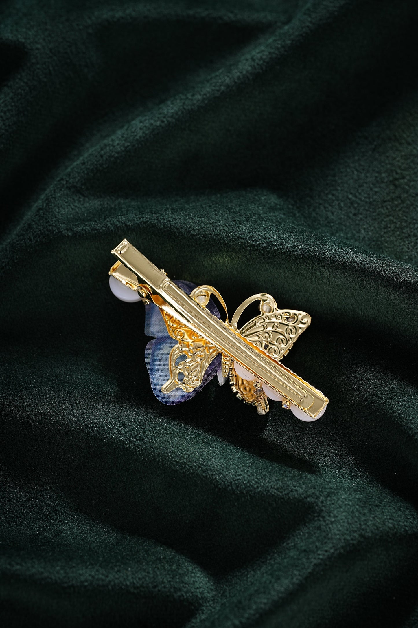 S2957H1 hair accessories Hair Clip Starry Blue Butterfly Dream